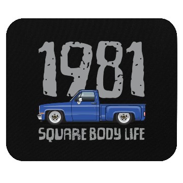 Discover 1981 Square Body Life Bright Blue Mouse Pads