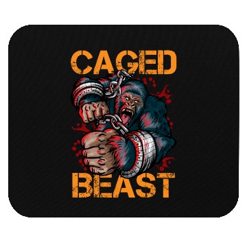 Discover Gorilla Caged Beast Mouse Pads