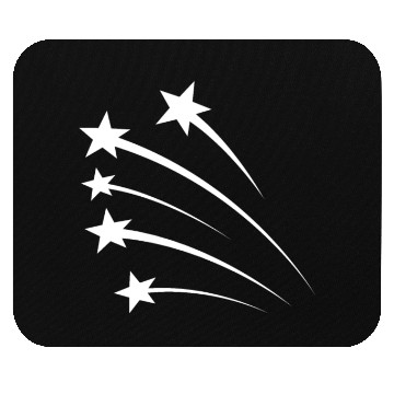 Discover Stars White Mouse Pads