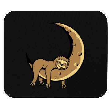 Discover Lazy moon sloth Mouse Pads