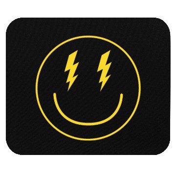 Discover Lightning Smiley Face Emoticon Happy Face Smileyhi Mouse Pads