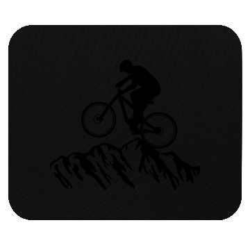 Discover Mountain biking, Mountain biker, cycling Mouse Pads