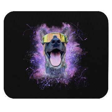 Discover Cool dog in snowboard glasses! Positive and active Mouse Pads
