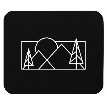 Discover Sun Mountain With Trees Mouse Pads