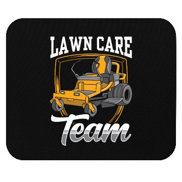 Discover Lawn Care Team Cut Mower Mowing Grass Mouse Pads