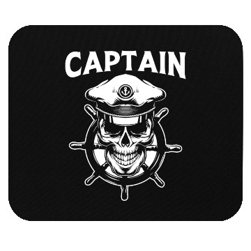 Discover Sailing Captain Skulls Matching Couple Cruise Mouse Pads