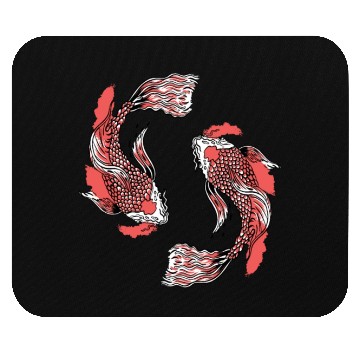 Discover Koi Fish Swirly Mouse Pads