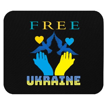 Discover Free Ukraine. Peace not War. Mouse Pads
