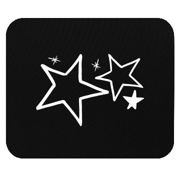 Discover Stars White Mouse Pads
