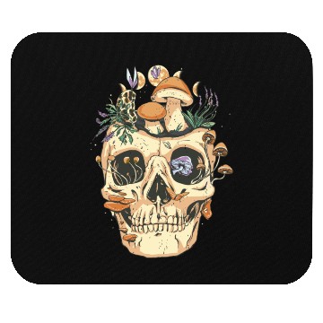 Discover Skull mushrooms vintage skull mushrooms vintage gi Mouse Pads