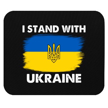 Discover I Stand with Ukraine Ukraine Flag Mouse Pads