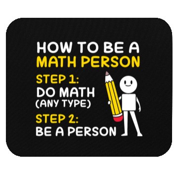Discover Math How To Be A Math Person Mouse Pads
