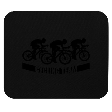 Discover Biker Cycling Team Mouse Pads
