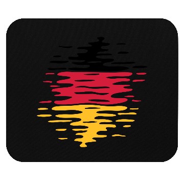 Discover Germany flag waves Mouse Pads
