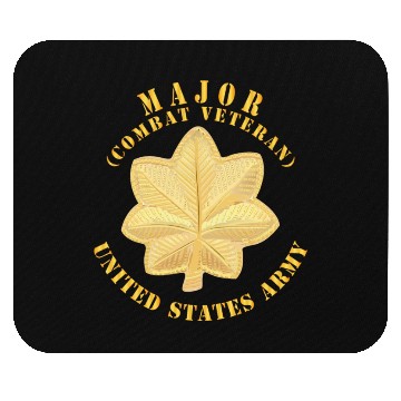Discover Army Major MAJ Combat Veteran V1 Mouse Pads