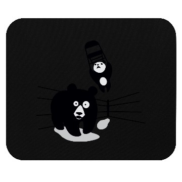 Discover Panda vs Grizzly in wrestling ring. Kung fu Mouse Pads
