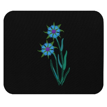 Discover Blue Cornflowers - Floral Artwork With Spring Mouse Pads