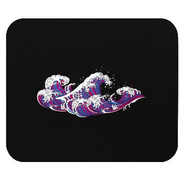 Discover Long Japanese Bi Wave. Bisexual Pride. Mouse Pads