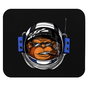 Discover Ape Chimp Monkey Astronaut Space Cosmic Galaxy Mouse Pads