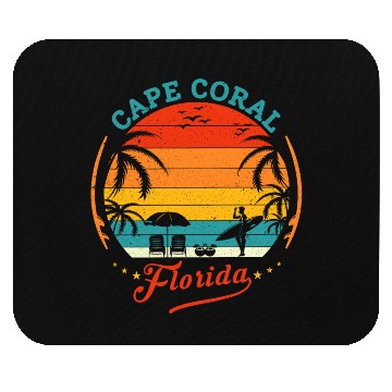 Discover Cape Coral Est.1973 Vintage Florida summer Gift Mouse Pads