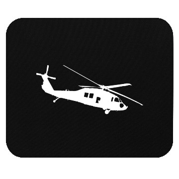 Discover UH-60 Black Hawk Helicopter Silhouette Mouse Pads