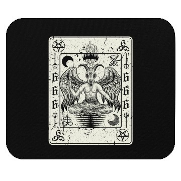 Discover Lucifer Playing Card Mouse Pads
