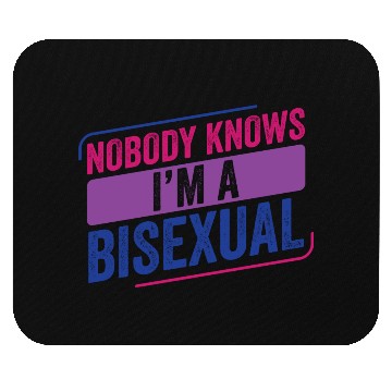 Discover Nobody Knows Bi Pride Bisexual Bisexuality Flag Mouse Pads