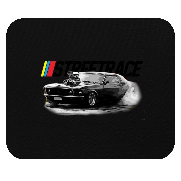 Discover STREET RACE Muscle Car Supercharger Turbo Burnout Mouse Pads
