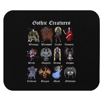 Discover Cryptid Mythical Creatures Mouse Pads