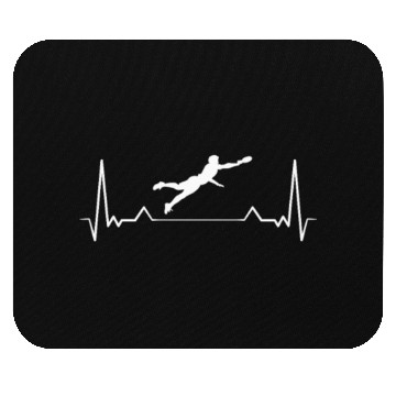 Discover Ultimate Frisbee Heartbeat Mouse Pads