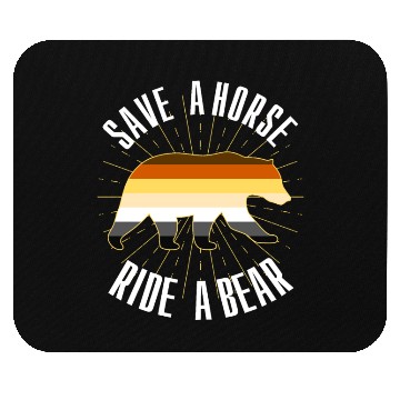 Discover Save A Horse Ride A Bear Gay Bear Brotherhood Mouse Pads