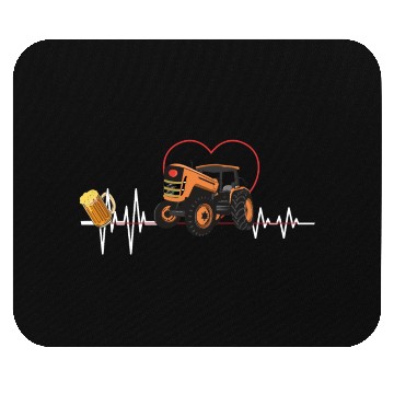 Discover Farm Farmer Rancher Drive Heart Beer Tractor Mouse Pads