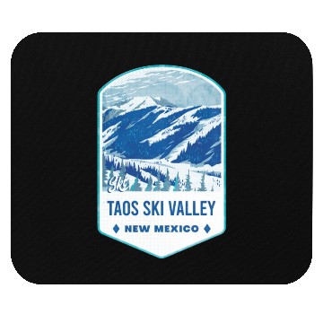 Discover Ski Taos Valley New Mexico Mouse Pads
