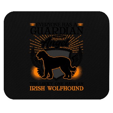 Discover Irish Wolfhound Guardian Angel Mouse Pads