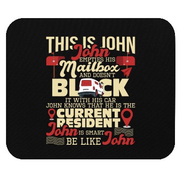 Discover Be Like John Postal Worker Mailman Postman Mail Mouse Pads