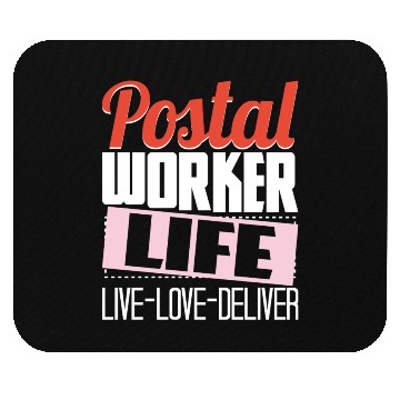 Discover Postal Worker Life Mailman Mailwoman Postman Mail Mouse Pads