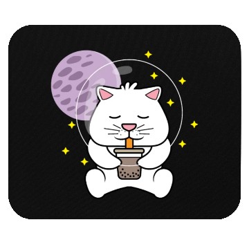 Discover Kawaii Cat Space Pet Lover Gift Mouse Pads