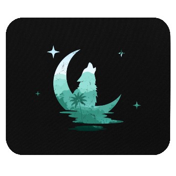 Discover Howling Wolf Nature Lover Mouse Pads