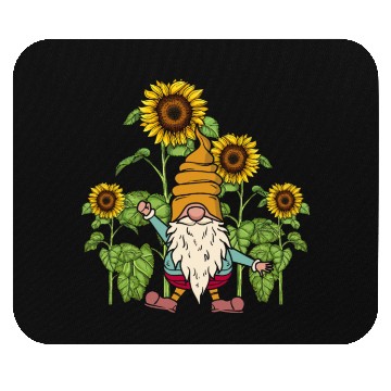 Discover Gnome Sunflower Gardening Gnomes Mouse Pads