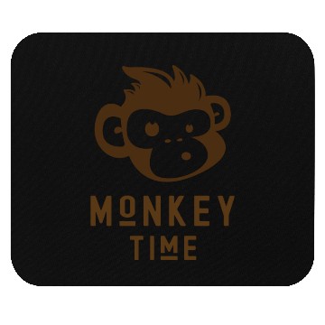 Discover It's Monkey Time Cute Funny Monkey Face Mouse Pads