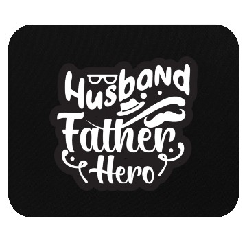Discover Husband Father Hero Father's Day Present Mouse Pads