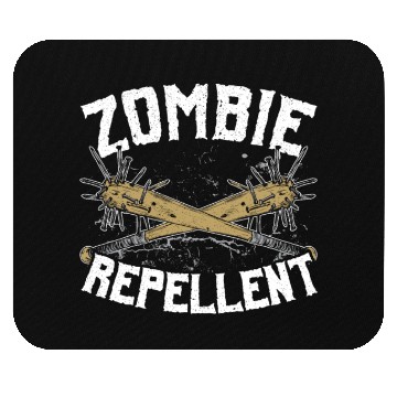 Discover Zombie Repellent Happy Halloween Trick Or Treating Mouse Pads