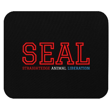 Discover SEAL Straight Edge Animal Liberation | USA Colors Mouse Pads