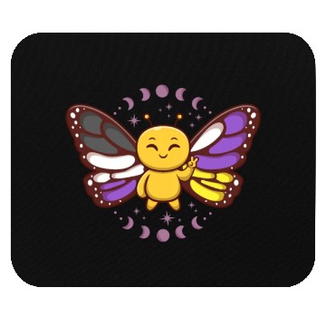 Discover Gender Non-Binary Monarch Butterfly Subtle Pride Mouse Pads