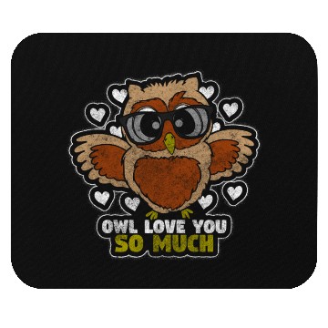 Discover Owl Nature Birds Cute Mouse Pads
