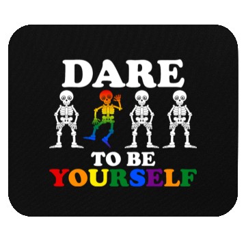 Discover Dare To Be Yourself Mouse Pads Cute LGBTQ Pride