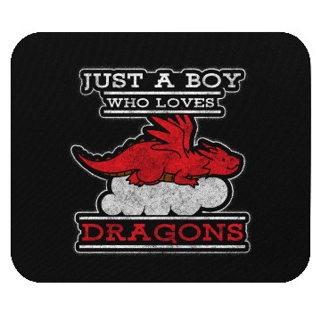 Discover Fantasy Asia Black Chinese Dragon Mouse Pads