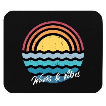Discover Positive Vibes Surf and Waves Summer. Mouse Pads