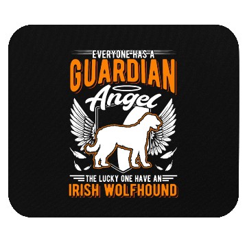 Discover Irish Wolfhound Guardian Angel Mouse Pads