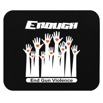 Discover Wear Orange Enough End Gun for peace Classic Mouse Pads